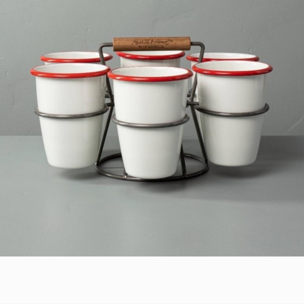 Heart and hearth Brand new  Unique style 7 Piece Drink Caddy All occasions!!!